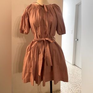 Ulla Johnson style midi dress with pockets-